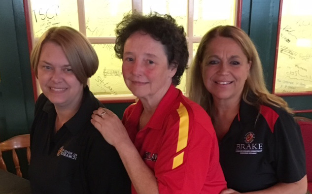 BRAKE Faculty: Beth Brittan-Pwell, Ann Holmes, and Denise Clark at a workshop at Australian National University