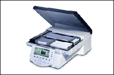 Piece of equipment used in the Proteomics Core Facility on a clean white background