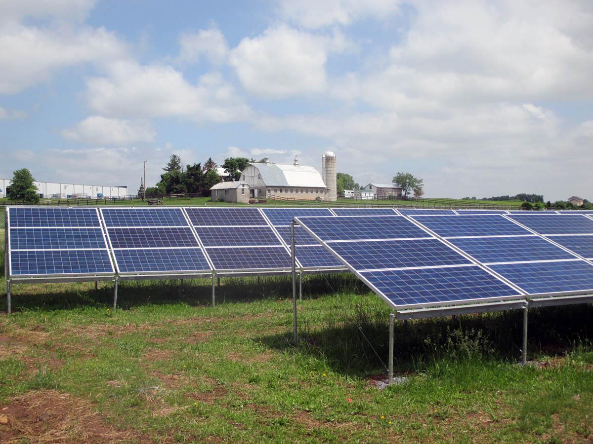 Solar panels in Emmitsburg, Maryland
